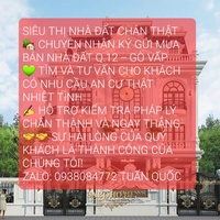 NHÀ ĐẤT CHÂN THẬT